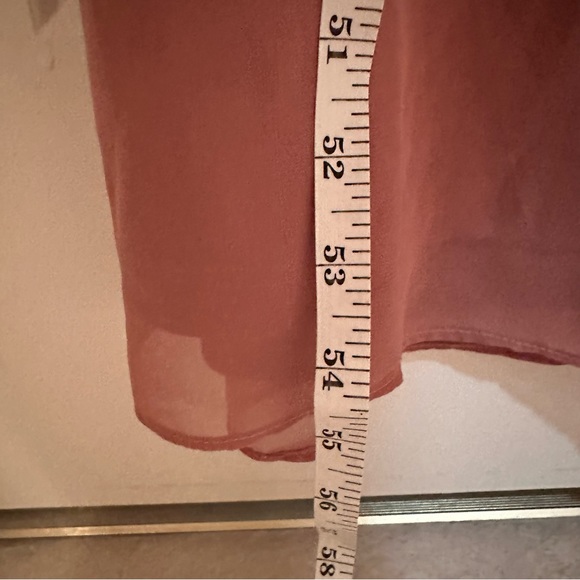 DESSY BRIDESMAID DRESS - SLEEVELESS V-BACK  - LUX CHIFFON - COLOR SIENNA - Picture 6 of 9